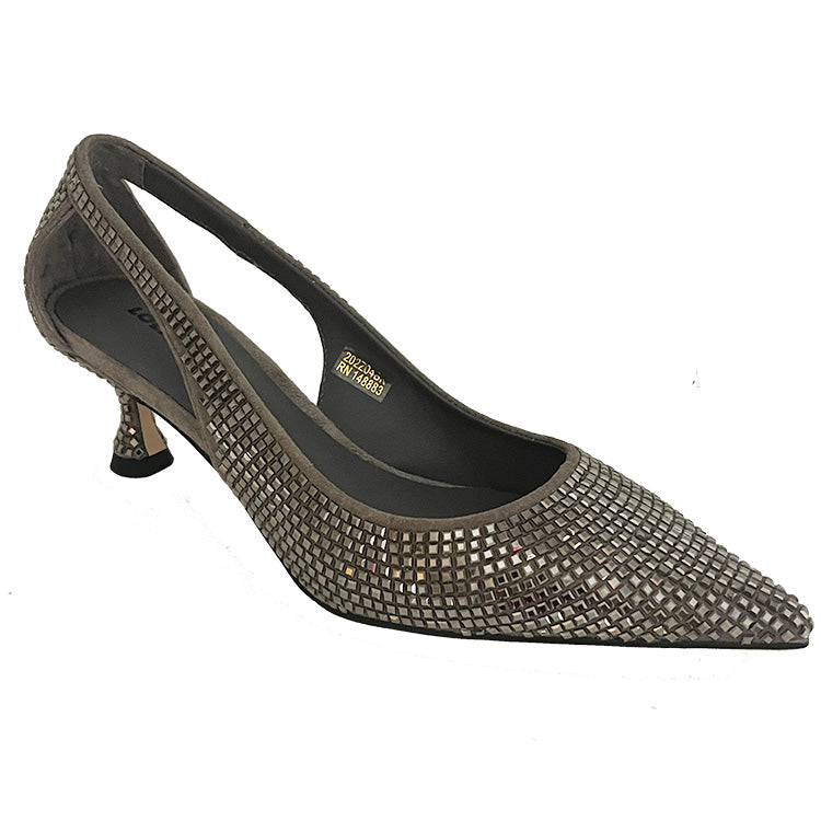 LOLA CRUZ PUMP GUN METAL